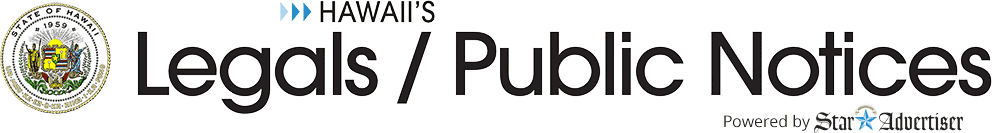 Hawaii's Legals/Public Notices